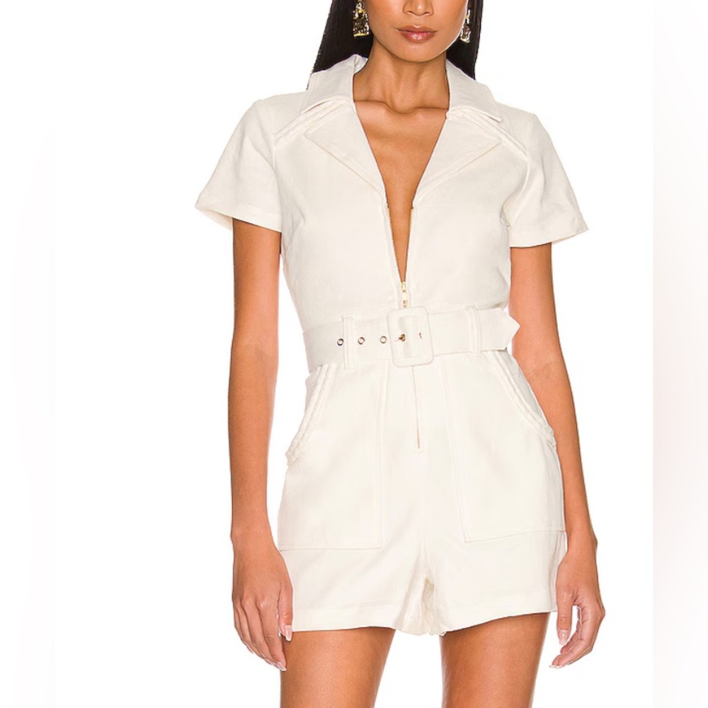 Show Me Your Mumu Outlaw Romper Pearly White XS